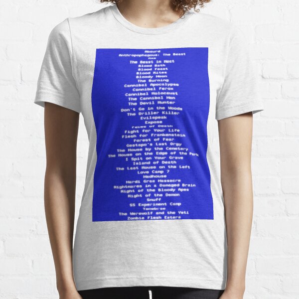 The DPP39 Video Nasties Essential T-Shirt