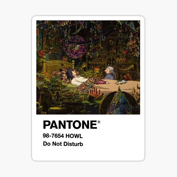 pantone aesthetic anime sticker sticker by nhile1912 redbubble