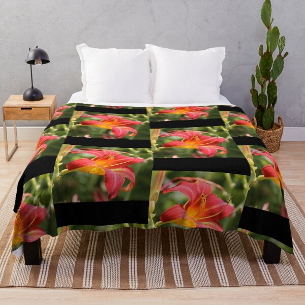 Item preview, Orange red lily flowers lover nature beautiful fragrance designed and sold by CBShirtStar.