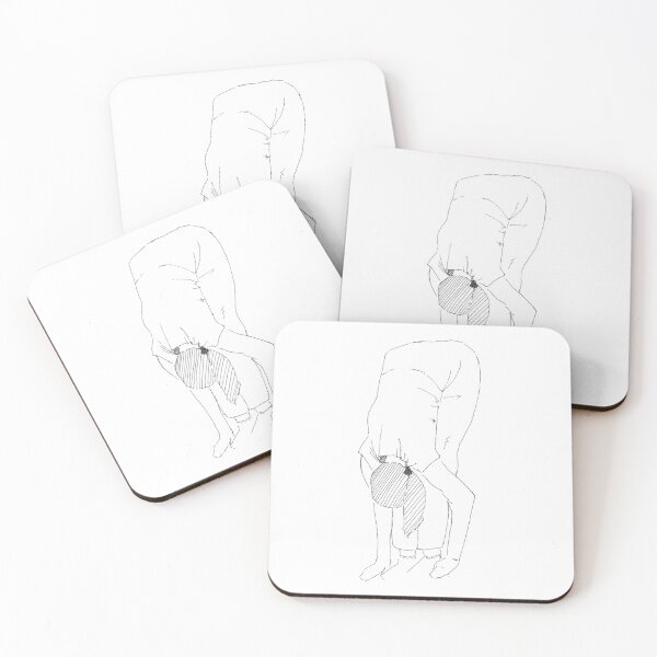 Item preview, Lineart - Uttanasana (standing forward bend) designed and sold by Erik Erosa.