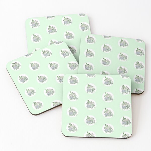 Item preview, Cute minimalist succulent watercolor print - light green designed and sold by Artbyacat.