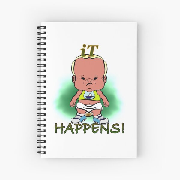 PBTEEZ RB0086 iT happens boy 6 Spiral Notebook