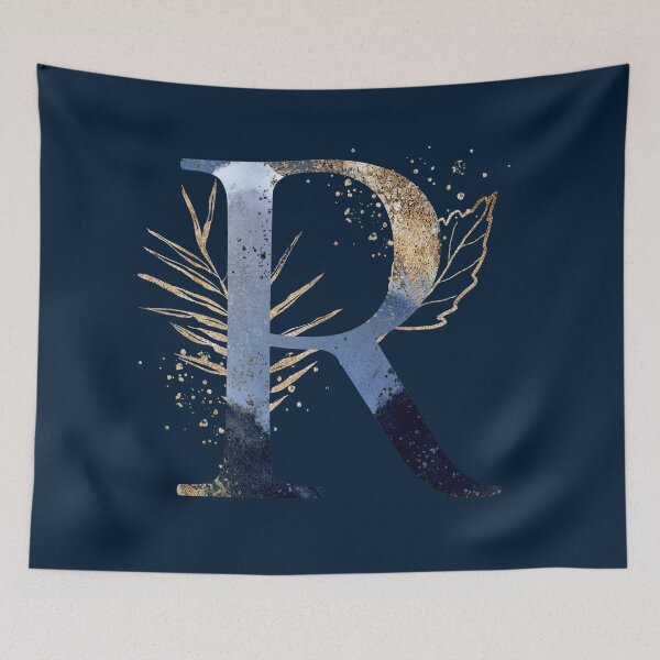 Item preview, Floral Initial Letter R, Monogrammed designed and sold by PinkLotusArt.