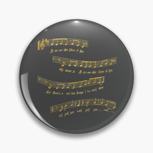 Item preview, Alexander Hamilton Musical Notes designed and sold by hailish.