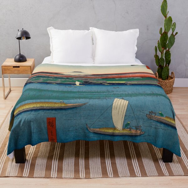 Item preview, Sailing on the Sumida River Vintage Ukiyo-e Japanese Art designed and sold by VintageArchive.