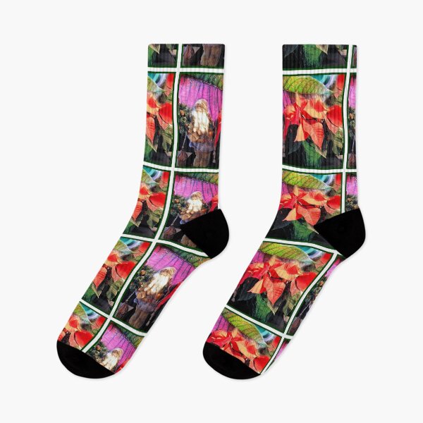 Item preview, Santa and Pointsettia Design designed and sold by kristalcurt.