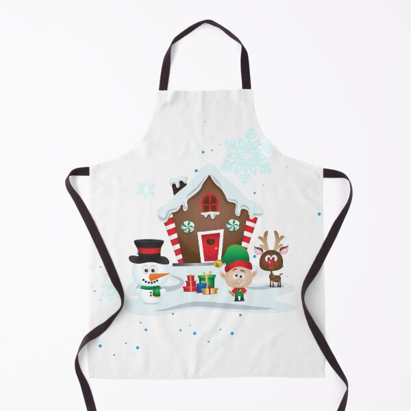 Item preview, Merry Christmas - Xmas Elf Snowman Gingerbread House designed and sold by mimogoshopping.
