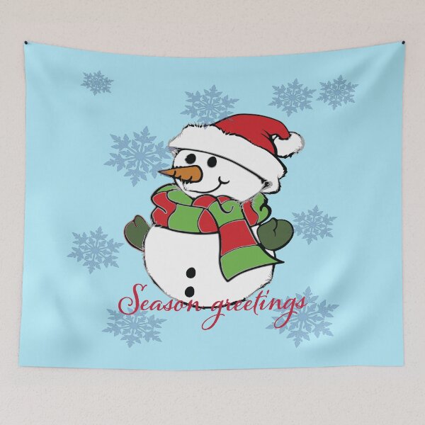 Item preview, Season Greetings Snowman designed and sold by JAZTshirt.