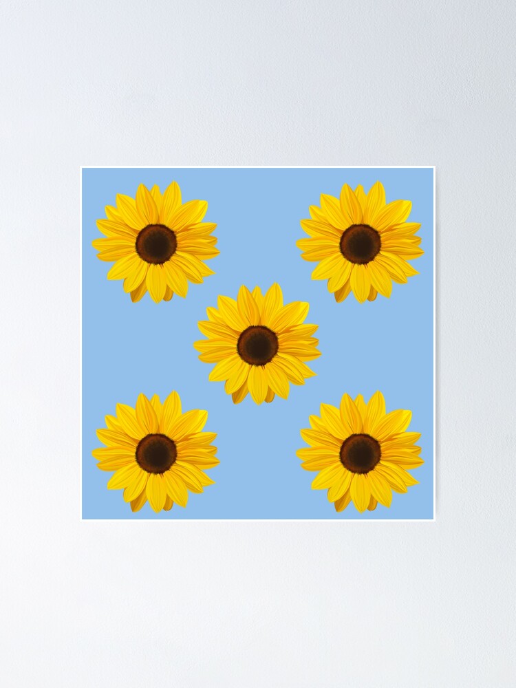 Sunflower Stickers Pack Poster By Rpadnis Redbubble 7409