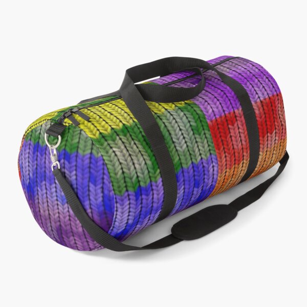 Item preview, Knitted rainbow flag designed and sold by GingerCatCo.