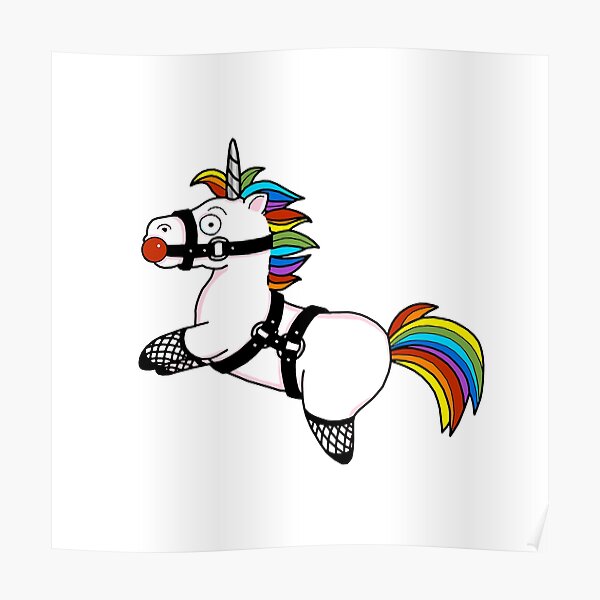 BDSM Einhorn Poster