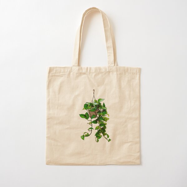 Hanging Pothos Plant Cotton Tote Bag