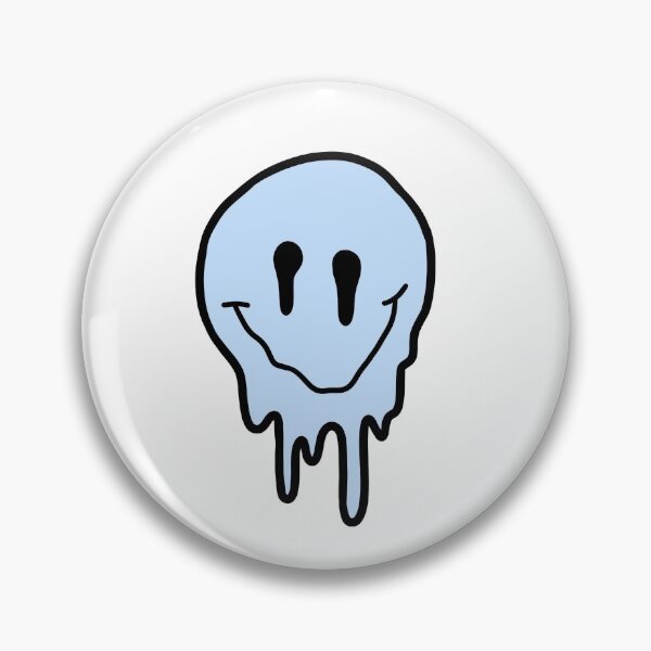 Item preview, pastel blue drippy smiley face  designed and sold by zarapatel.