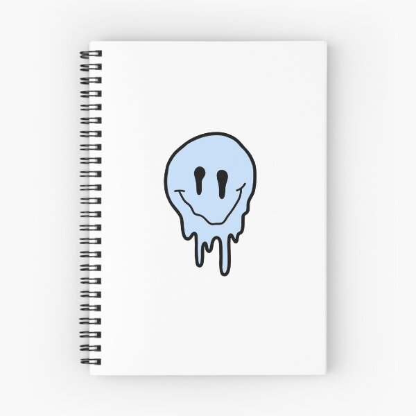 Item preview, pastel blue drippy smiley face  designed and sold by zarapatel.