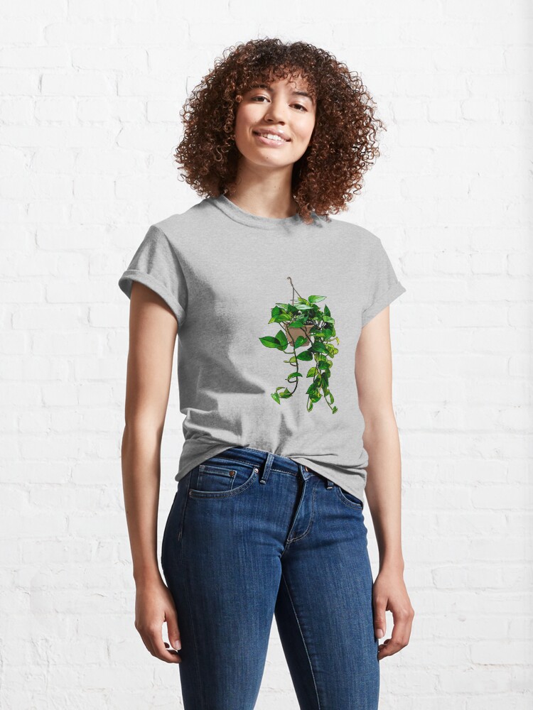 Alternate view of Hanging Pothos Plant Classic T-Shirt