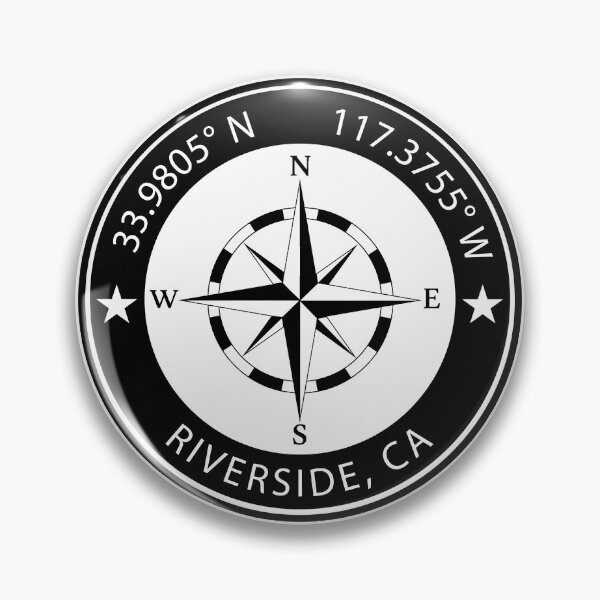 Item preview, Riverside, California Geographical Coordinates designed and sold by TeeOhGraphics.