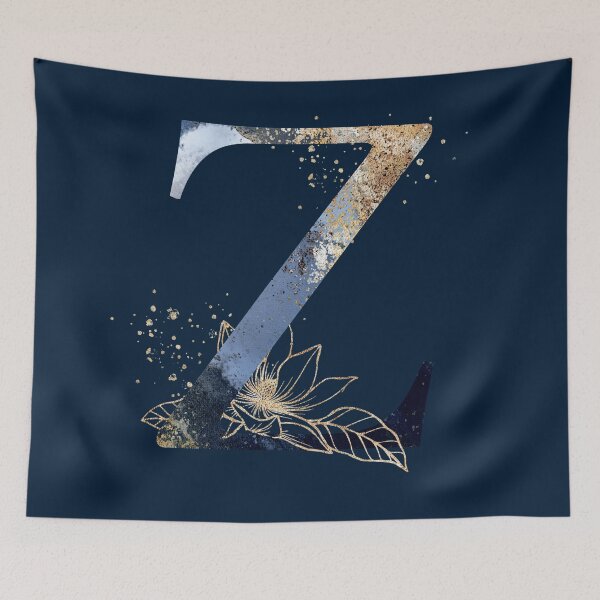 Item preview, Floral Initial Letter Z, Monogrammed designed and sold by PinkLotusArt.