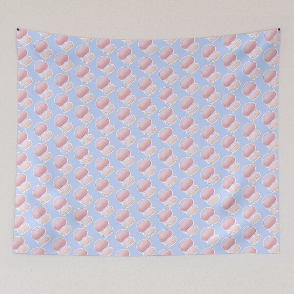 Item preview, Cute colorful aesthetic cannonball jellyfish - light blue designed and sold by Artbyacat.