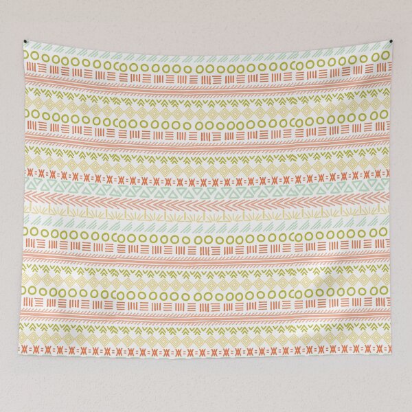 Item preview, Mutli-colored Tribal Pattern designed and sold by SamuraiKate.