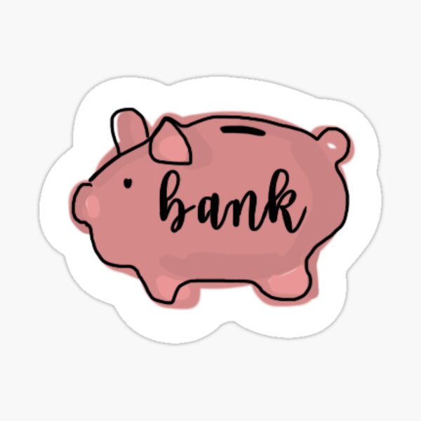 Piggy Bank Stickers Redbubble