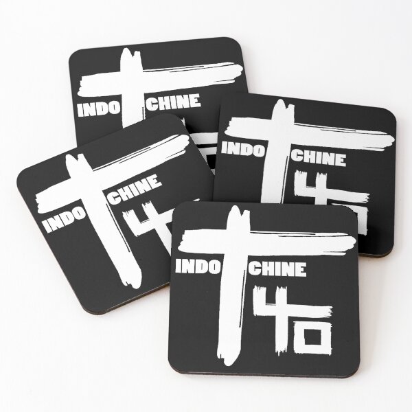 Indochine : Pop Rock & New Wave band Coasters (Set of 4)
