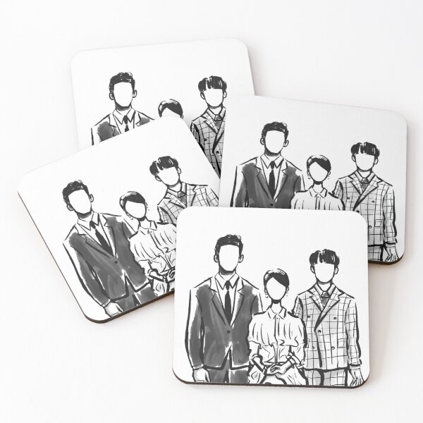 Item preview, 사이코지만괜찮아 IOTNBO - Family Portrait of (black and white ver.) designed and sold by gloria art.