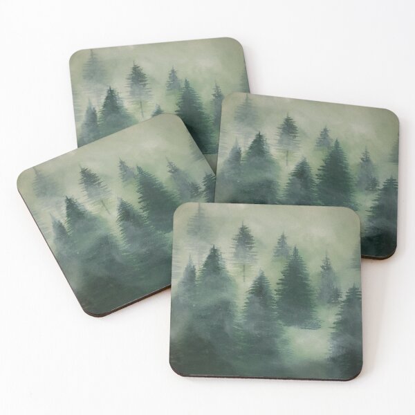 Item preview, Misty Forest Painting designed and sold by -SarahAnnmarie-.