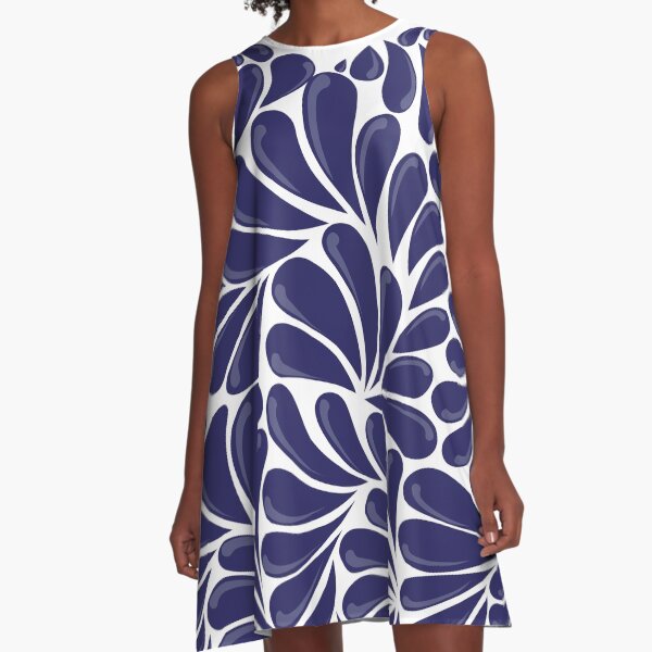 Mexican Talavera Heart Vestido acampanado
