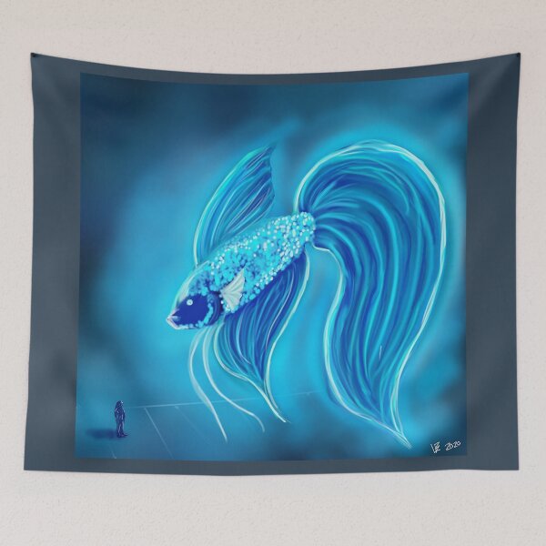 Item preview, Astral Glowing Betta Guardian designed and sold by PaintedPuffer.