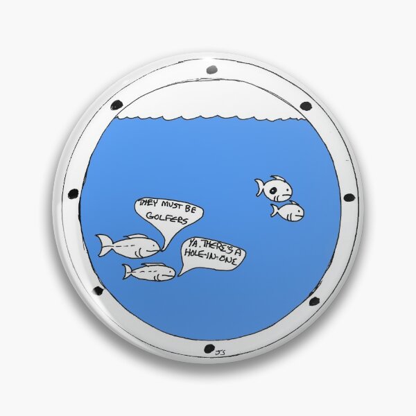 Item preview, FishQuips No. 11: Hole in One, Fish Humor Comic designed and sold by FishQuips.