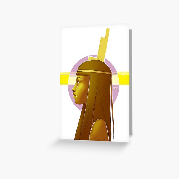 Isis Epagomenal Portrait Greeting Card