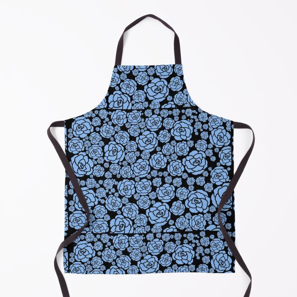 Item preview, black and pastel blue roses all over designed and sold by Ella's Doodles And Designs.