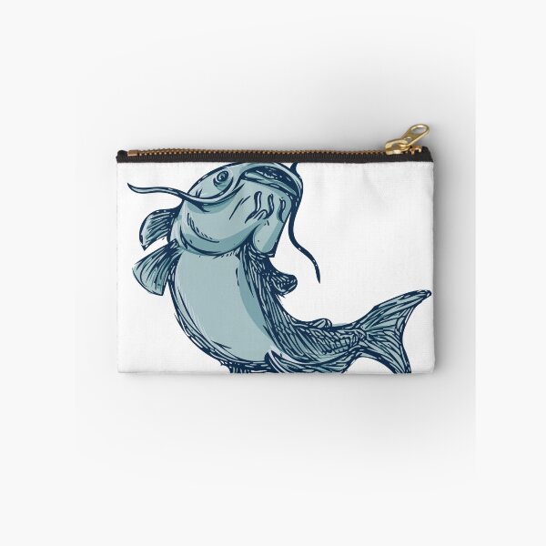 Item preview, Catfish Mud Cat Jumping Up Drawing designed and sold by patrimonio.