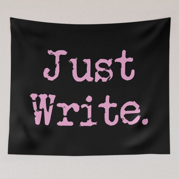 Item preview, Just Write. Vertical Pink Type designed and sold by TeaRoseWriter.