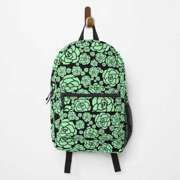 Item preview, black and pastel green roses all over designed and sold by Ella's Doodles And Designs.