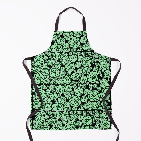 Item preview, black and pastel green roses all over designed and sold by Ella's Doodles And Designs.