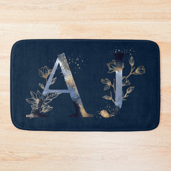 Item preview, Floral Initials AJ, Monogrammed designed and sold by PinkLotusArt.