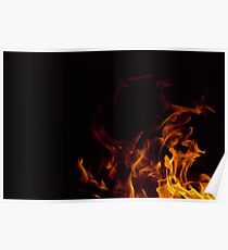 Flames in the dark Poster