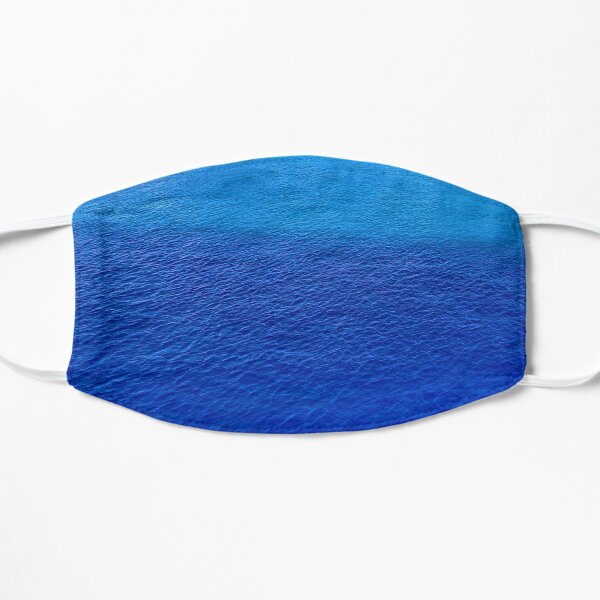 By the Seaside Shades of Blue Photo Design Flat Mask