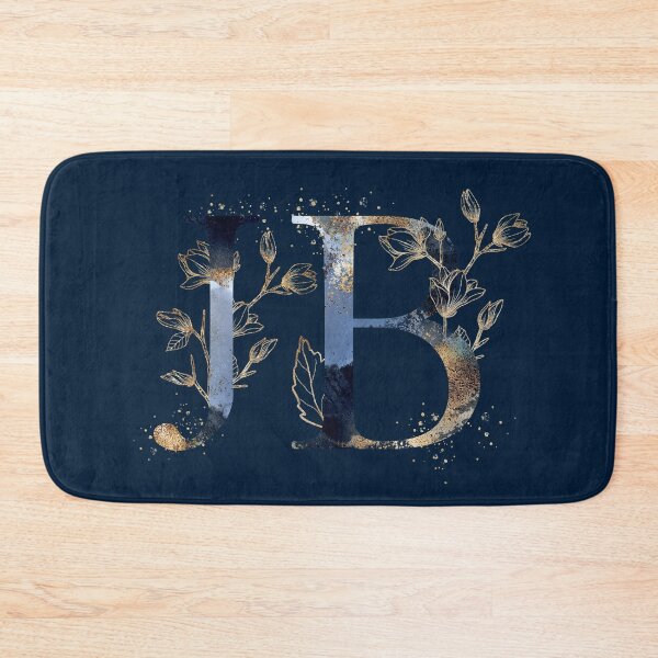 Item preview, Floral Initials JB, Monogrammed designed and sold by PinkLotusArt.