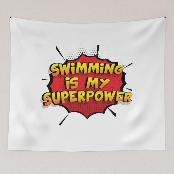 Item preview, Swimming is my Superpower Funny Design Swimming Gift designed and sold by Custom365.