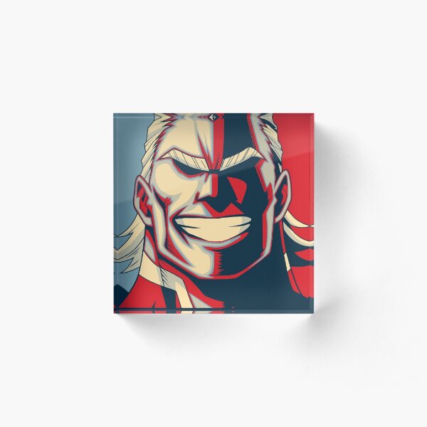 All Might Retro Acrylic Block