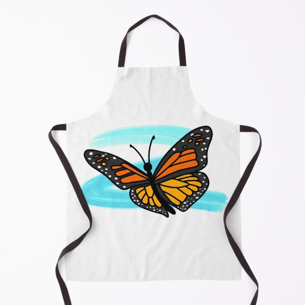 Item preview, Copy of Monarch Butterfly Digital Art With Blue Paint Stroke designed and sold by Strawberry Canvas.