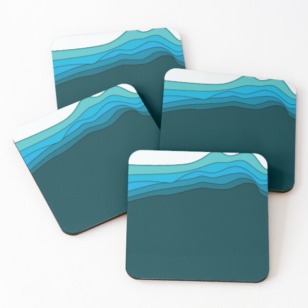 Item preview, Turquoise Liquid Colors - iPhone Case - Paper Cut Design designed and sold by paceofnature.