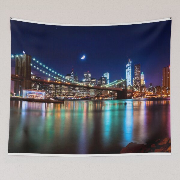Item preview, New York City Skyline and Brooklyn Bridge designed and sold by Mitchell Grosky.