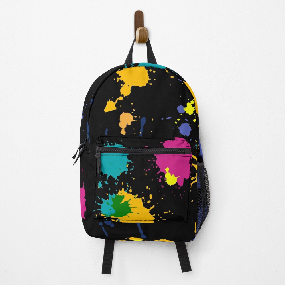 Trendy Rainbow Paint Splatter Backpacks Designs 2023 Shop On Printerval