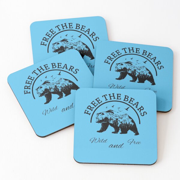 Item preview,  Free The Bears, Wild and Free designed and sold by thebearderhood.