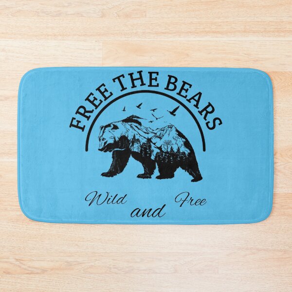 Item preview,  Free The Bears, Wild and Free designed and sold by thebearderhood.