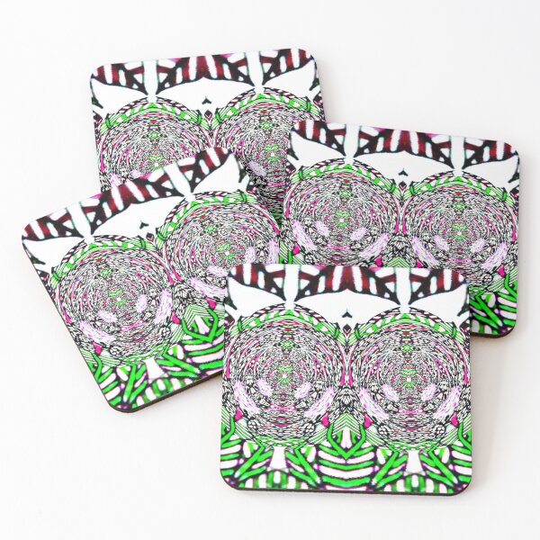 Item preview, Abstract purple and green pattern design designed and sold by Nma-ArtBrand.