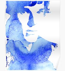 sherlock in blue Poster